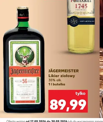 Likier ziołowy Jägermeister promocja w Kaufland