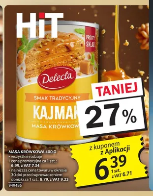 Masa krówkowa Delecta promocja w Selgros