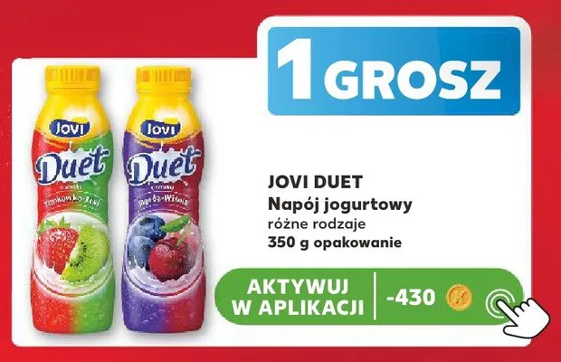 Napój jogurtowy Jovi Duet Jagoda-Wiśnia promocja w Kaufland