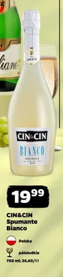 Wino musujące CIN&CIN Spumante Bianco promocja w Netto