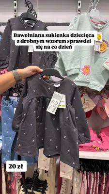 Sukienka niemowlęca bawełniana So Cute promocja w Pepco