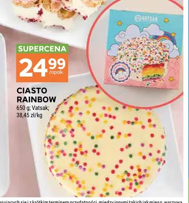 Ciasto Rainbow Vatsak promocja w Stokrotka