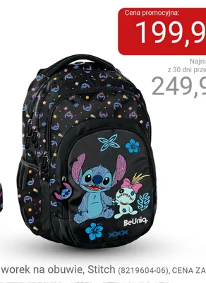 Plecak trzykomorowy Stitch promocja w Smyk