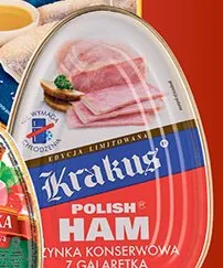 Szynka konserwowa z galaretką Krakus Polish Ham promocja w Biedronka