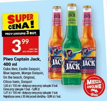 Piwo Captain Jack promocja w Twój Market
