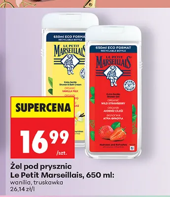 Żel pod prysznic Le Petit Marseillais truskawka promocja w Biedronka