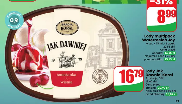 Lody Jak Dawniej promocja w Dino