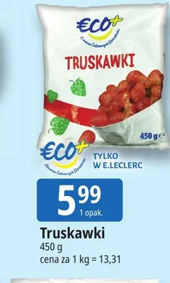 Truskawki Eco+ promocja w Leclerc
