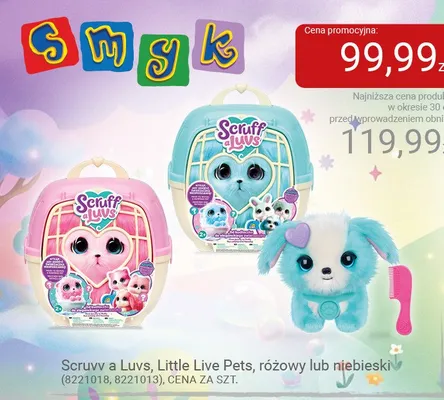 Zabawka Scruvv a Luvs Little Live Pets niebieski promocja w Smyk