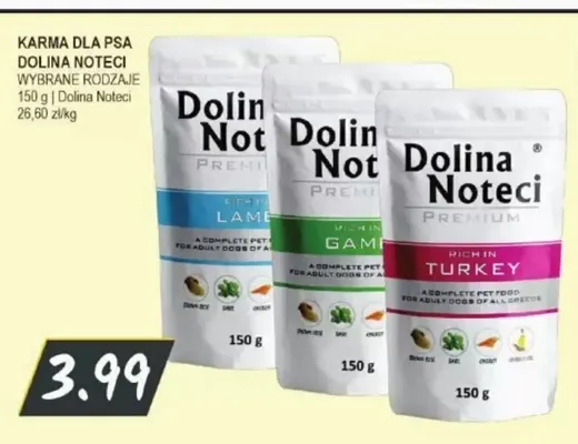 Karma dla psa Dolina Noteci Premium z jagnięciną promocja w Słoneczko