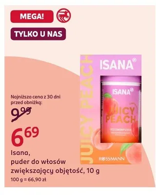 Puder do włosów zwiększający objętość promocja w Rossmann