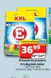 Proszek do prania E biel promocja w Delfin