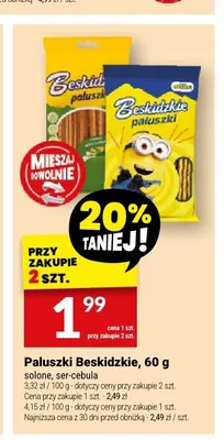 Paluszki Beskidzkie ser-cebula promocja w Twój Market