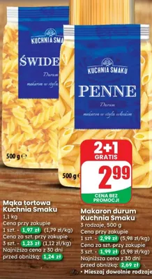 Makaron durum świderki promocja w Dino