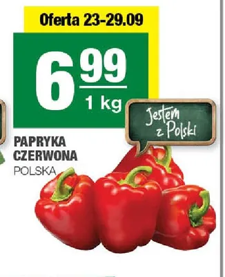 Papryki czerwone polskie promocja w SPAR