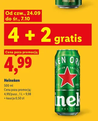 Piwo Heineken promocja w Lidl