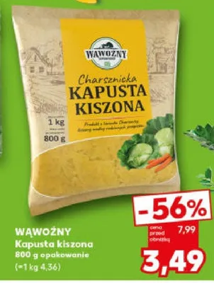Kapusta kiszona promocja w Kaufland
