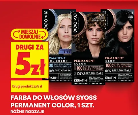 Farba do włosów Permanent Color, różne rodzaje DRUGA ZA 5 ZŁ promocja w Biedronka
