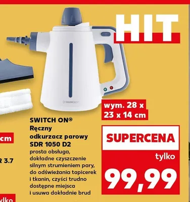Ręczny odkurzacz parowy Switch On SDR 1050 D2 promocja w Kaufland
