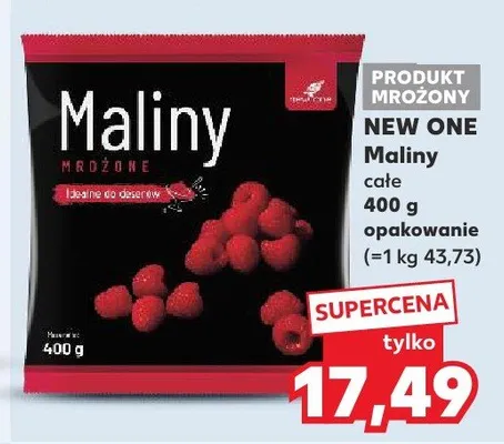 Maliny całe New One promocja w Kaufland