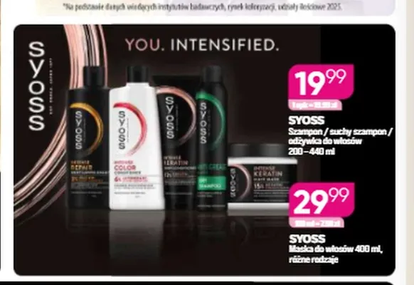 Szampon do włosów Syoss promocja w Drogerie Koliber