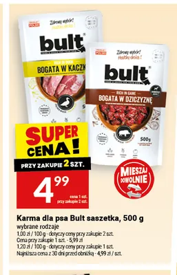 Karma dla psa Bult saszetka bogata w kaczkę promocja w Twój Market