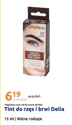 Tint do rzęs i brwi Delia 15ml promocja w Action