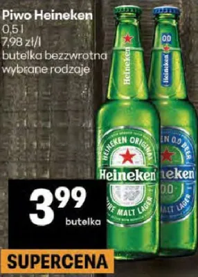 Piwo butelka bezwrotna wybrane rodzaje promocja w Delikatesy Centrum