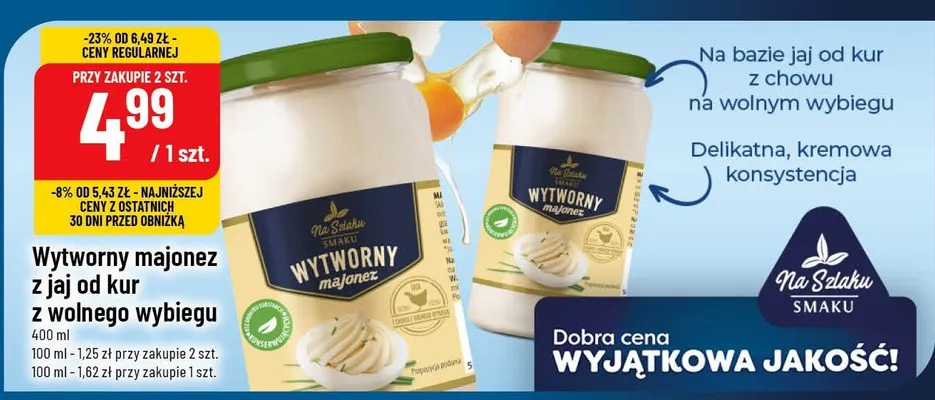 Majonez z jaj od kur z wolnego wybiegu promocja w POLOmarket