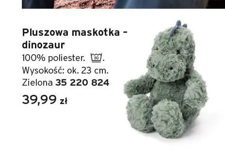 Pluszowa maskotka dinozaur promocja w Tchibo