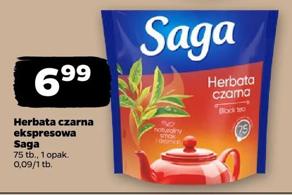 Herbata czarna ekspresowa promocja w Netto