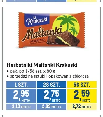 Herbatniki Maltanki Krakuski promocja w Makro