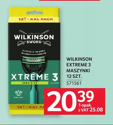 Maszynki Wilkinson Extreme 3 12-pak promocja w Selgros
