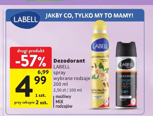 Dezodorant męski Labell Men spray promocja w Intermarche