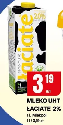 Mleko UHT łaciate 2% promocja w Chorten
