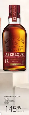 Whisky Aberlour 12 YO 40% 700 ML promocja w Selgros