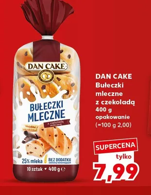 Bułeczki mleczne z czekoladą Dan Cake promocja w Kaufland