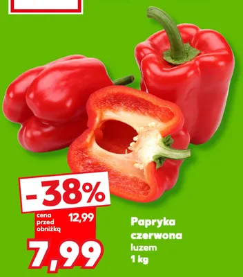 Papryka czerwona luzem promocja w Kaufland