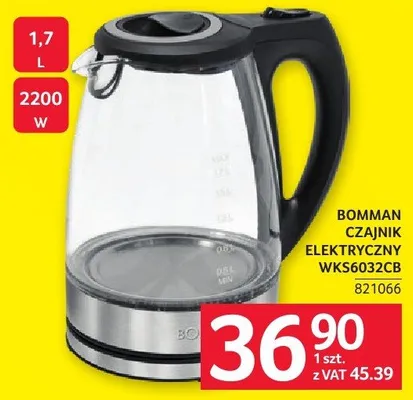 Czajnik elektryczny WKS6032CB promocja w Selgros