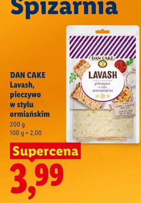Lavash, pieczywo w stylu ormiańskim Dan Cake promocja w Lidl