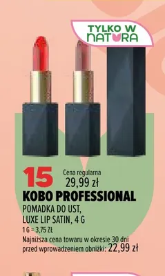Pomadka do ust Luxe Lip Satin Kobo Professional promocja w Drogerie Natura