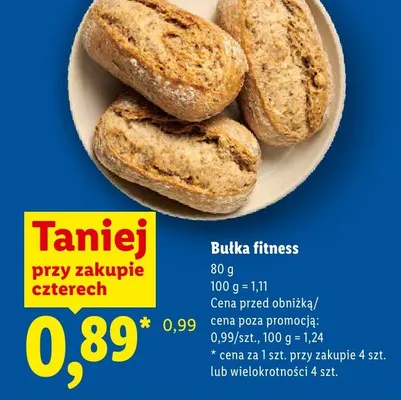 Bułka fitness promocja w Lidl