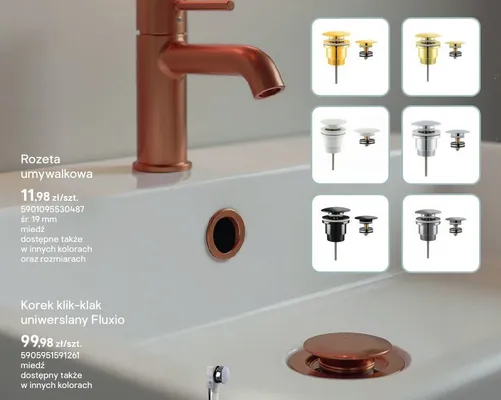 Korek klik-klak uniwersalny Fluxio promocja w Castorama