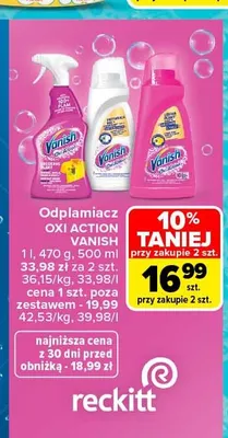 Odplamiacz Vanish Oxi Action promocja w Carrefour
