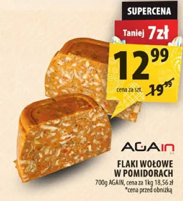 Flaki wołowe w pomidorach promocja w Arhelan