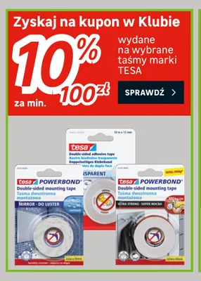Taśmy Tesa promocja w Leroy Merlin