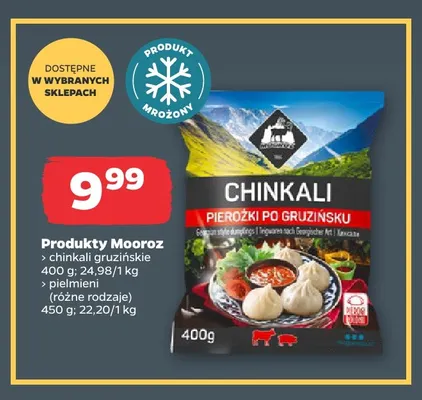 Chinkali gruzińskie Mooroz promocja w Netto