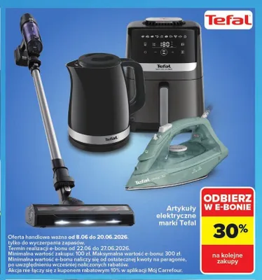 Artykuły elektryczne Tefal promocja w Carrefour
