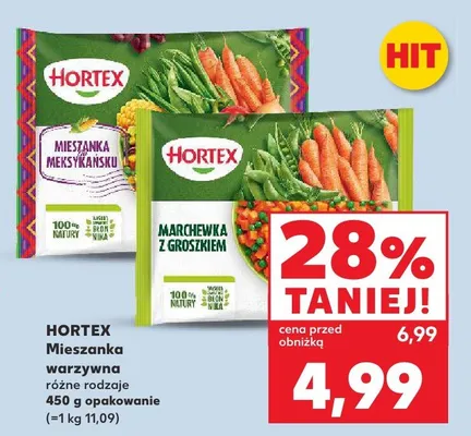 Mieszanka warzywna różne rodzaje promocja w Kaufland