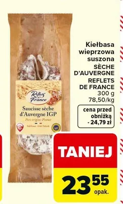Kiełbasa wieprzowa suszona Seche D'Auvergne promocja w Carrefour